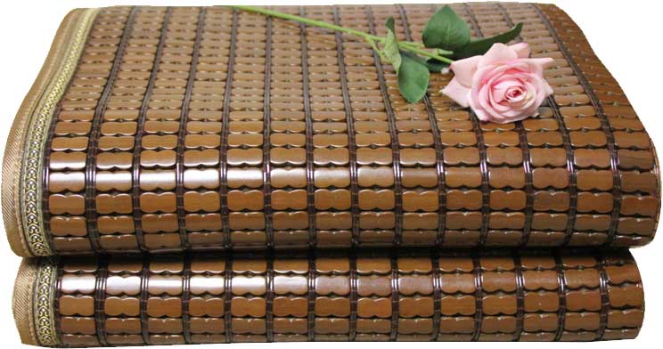 BLACK BAMBOO MAT WITH MALL BEAD AND NO EDGE 140X190CM