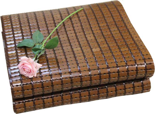 BLACK BAMBOO MAT WITH MALL BEAD AND NO EDGE 140X190CM