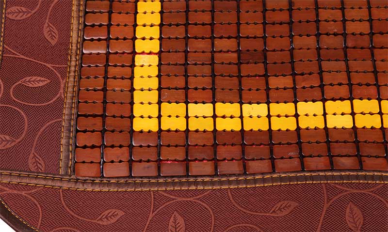 Bamboo mat with bead and black bedge 180X200CM