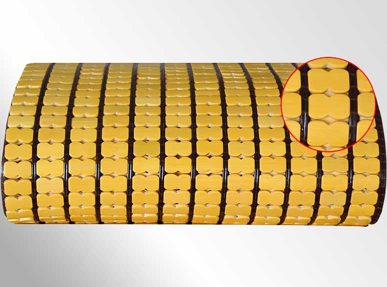 Small Bead Bamboo Mat with white edge 160X190CM 