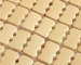 Bamboo Mat with big white beads, no edge 100x190cm 