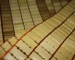 Bamboo mat with big white beads, no edge 140x190cm 