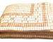 WHITE BAMBOO MAT WITH SMALL BEAD 100X190CM 